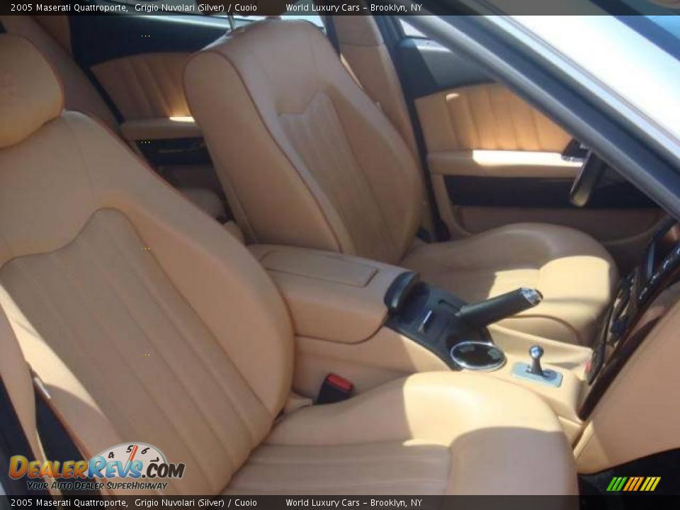 2005 Maserati Quattroporte Grigio Nuvolari (Silver) / Cuoio Photo #12