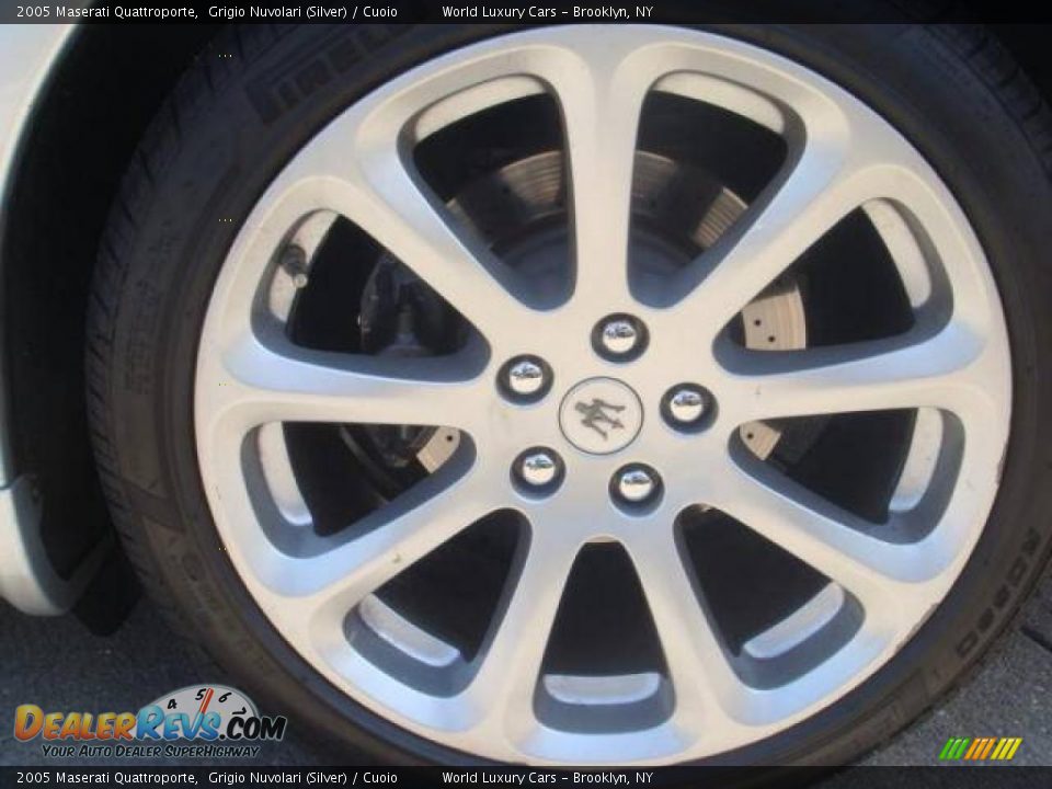 2005 Maserati Quattroporte Grigio Nuvolari (Silver) / Cuoio Photo #16