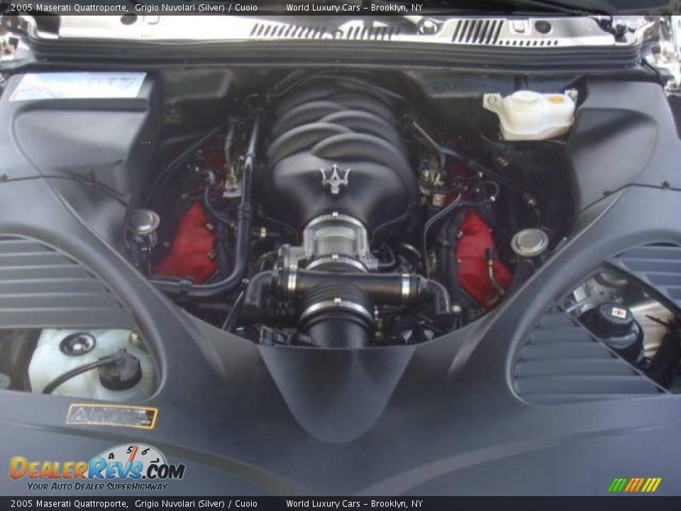 2005 Maserati Quattroporte Grigio Nuvolari (Silver) / Cuoio Photo #18