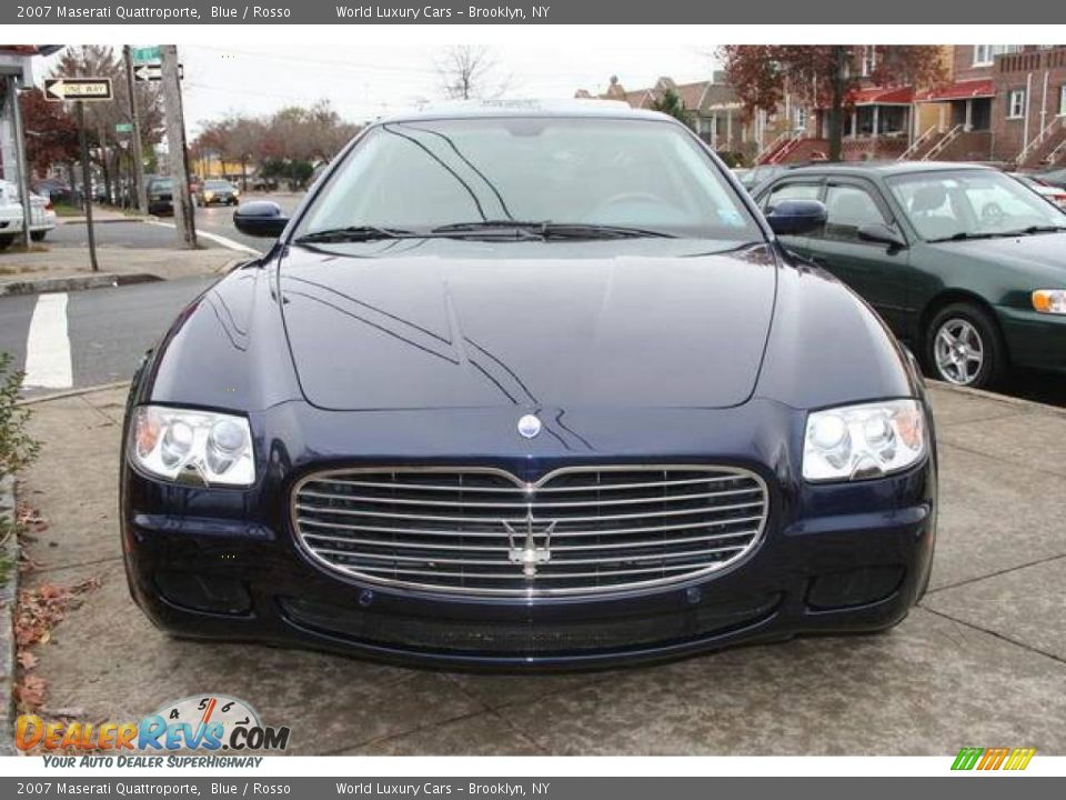 2007 Maserati Quattroporte Blue / Rosso Photo #2