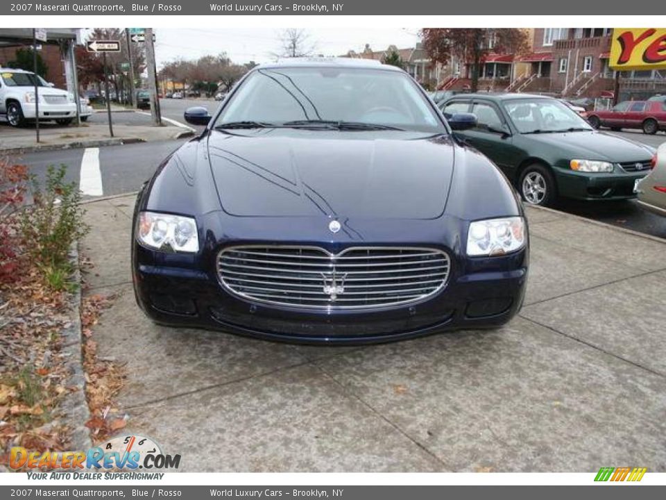 2007 Maserati Quattroporte Blue / Rosso Photo #3