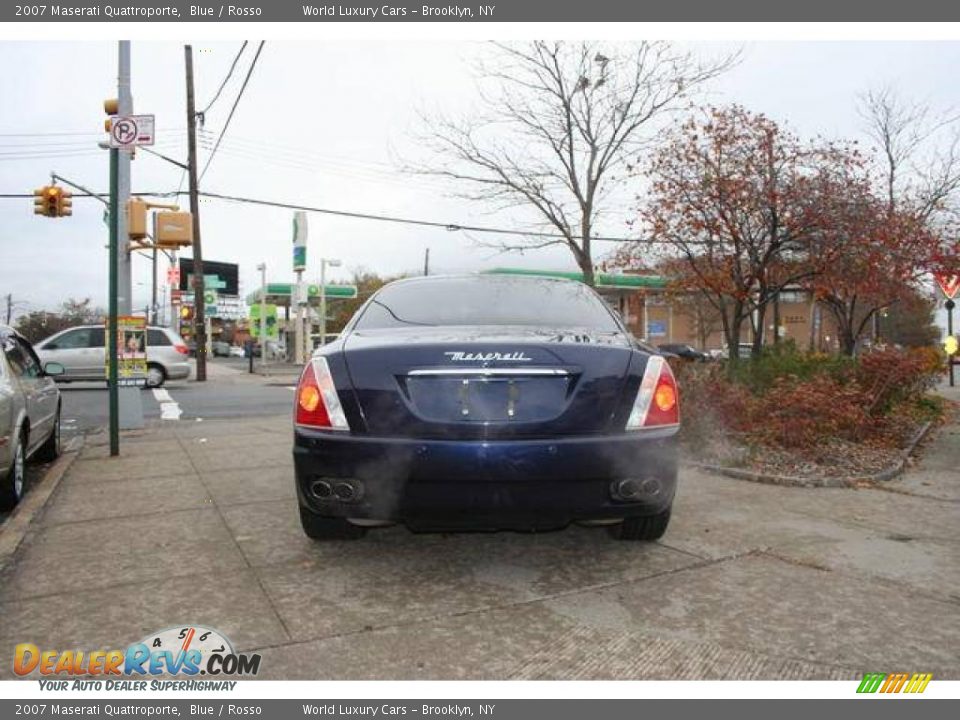 2007 Maserati Quattroporte Blue / Rosso Photo #4