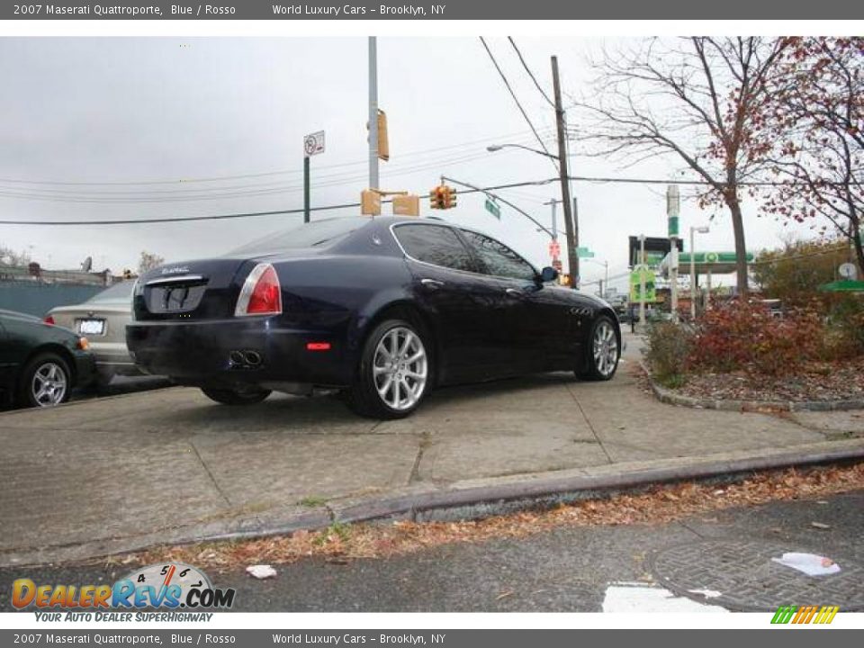 2007 Maserati Quattroporte Blue / Rosso Photo #5