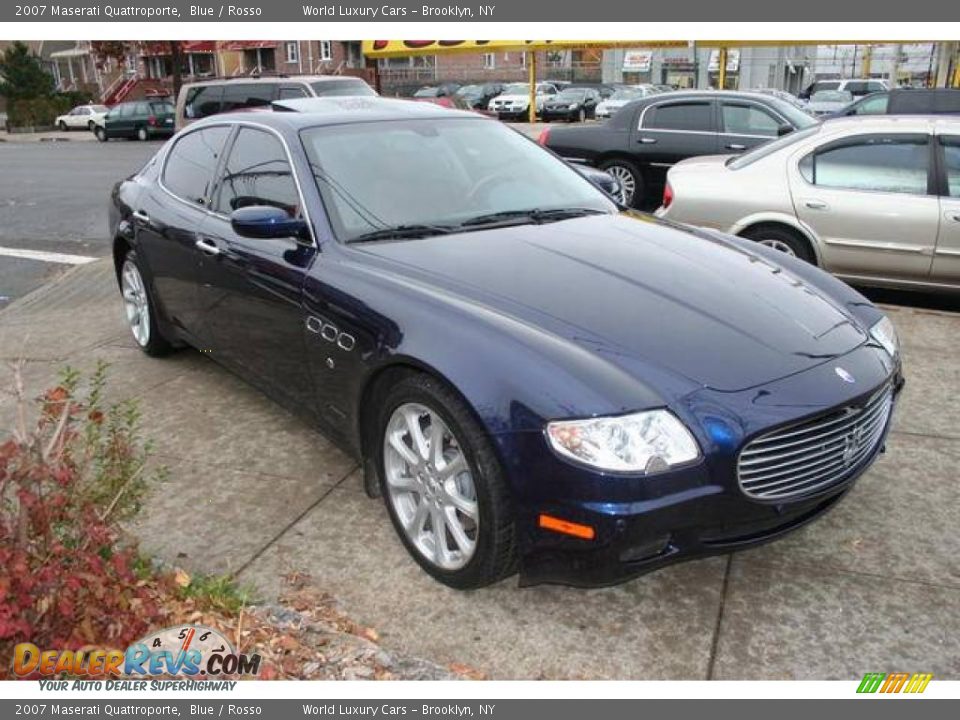 2007 Maserati Quattroporte Blue / Rosso Photo #6