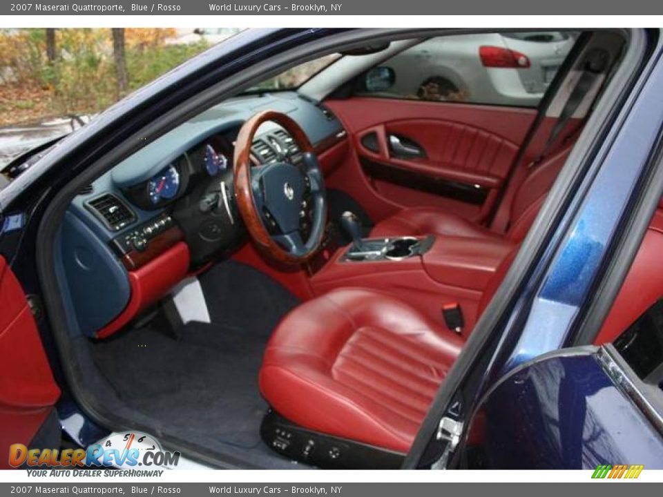 2007 Maserati Quattroporte Blue / Rosso Photo #8