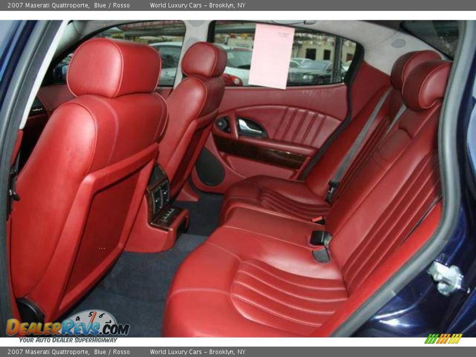 2007 Maserati Quattroporte Blue / Rosso Photo #9
