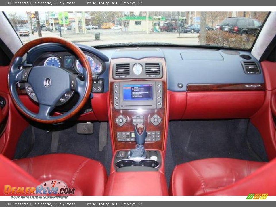 2007 Maserati Quattroporte Blue / Rosso Photo #10
