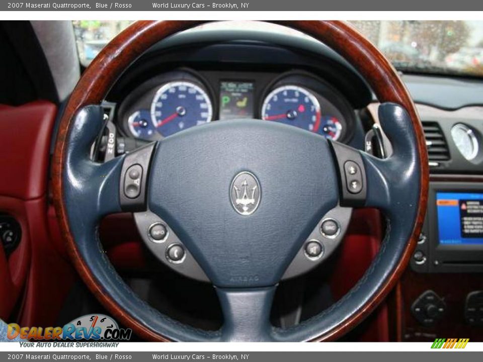 2007 Maserati Quattroporte Blue / Rosso Photo #12