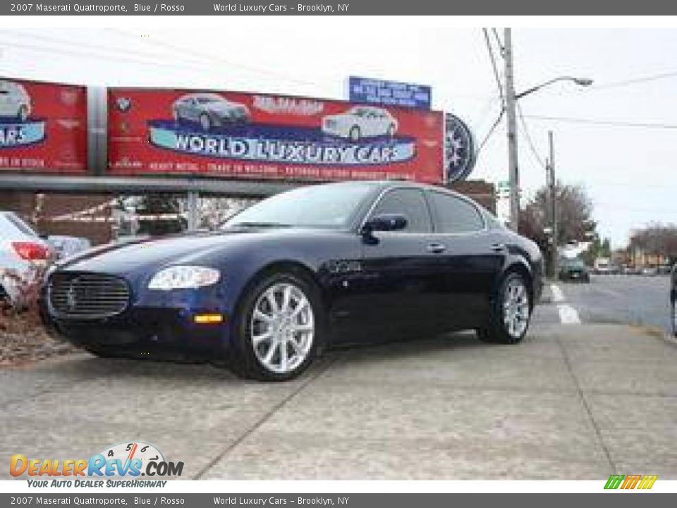 2007 Maserati Quattroporte Blue / Rosso Photo #14