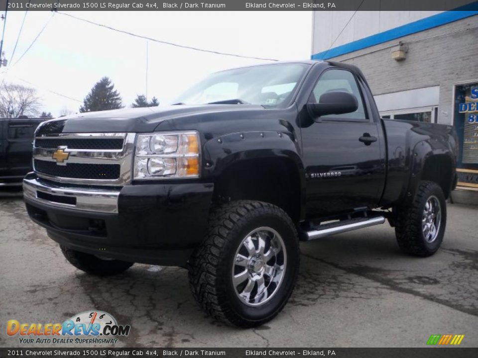 2011 Chevrolet Silverado 1500 LS Regular Cab 4x4 Black / Dark Titanium Photo #1