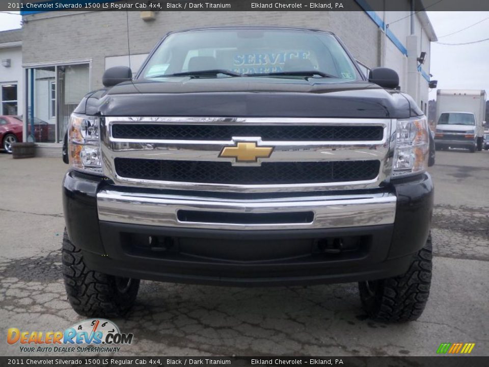 2011 Chevrolet Silverado 1500 LS Regular Cab 4x4 Black / Dark Titanium Photo #2