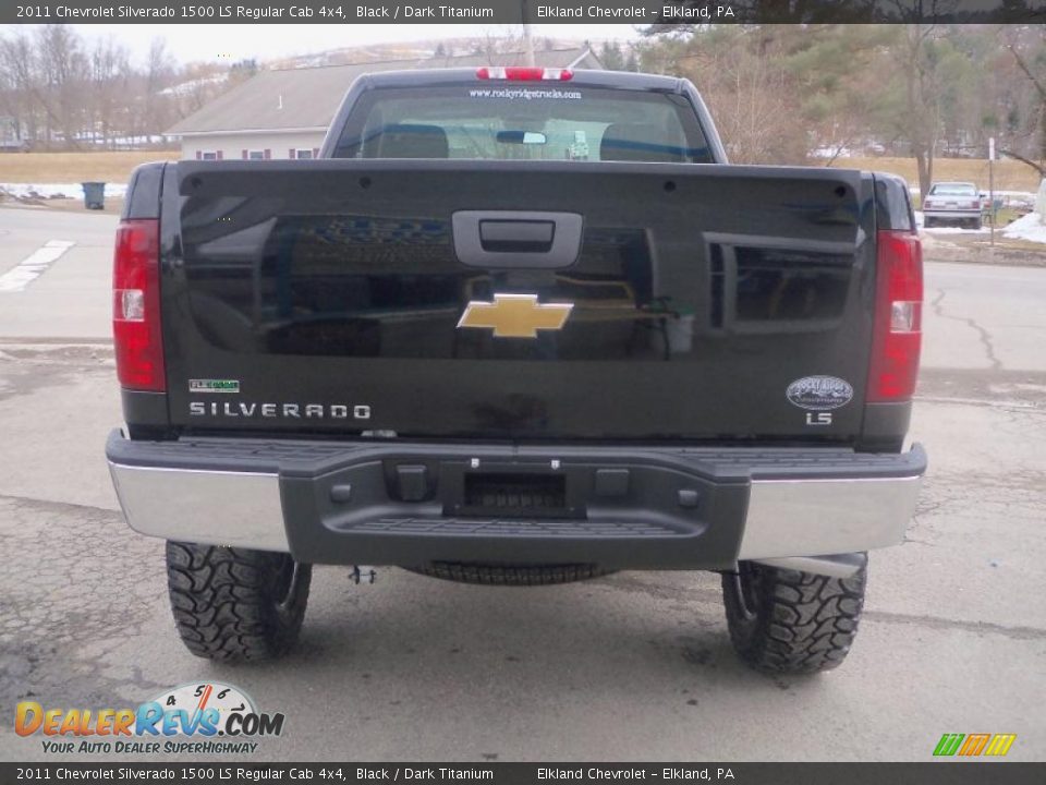 2011 Chevrolet Silverado 1500 LS Regular Cab 4x4 Black / Dark Titanium Photo #6