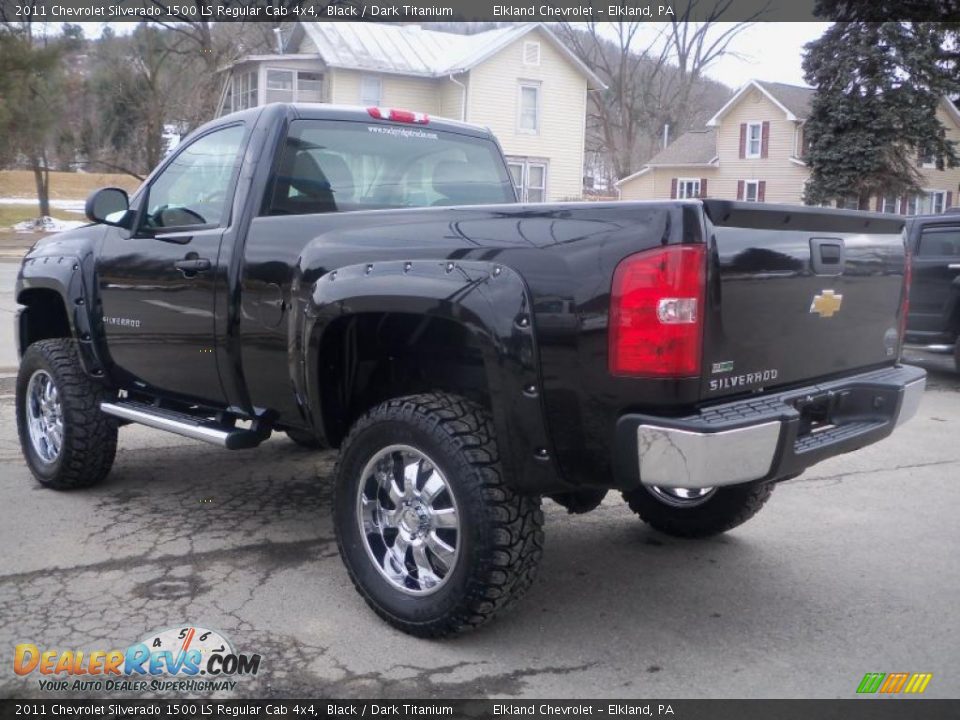 2011 Chevrolet Silverado 1500 LS Regular Cab 4x4 Black / Dark Titanium Photo #7