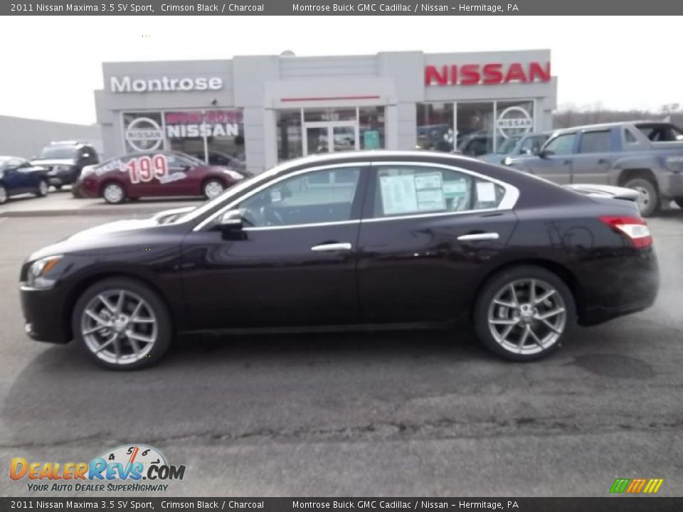 2011 Nissan Maxima 3.5 SV Sport Crimson Black / Charcoal Photo #8