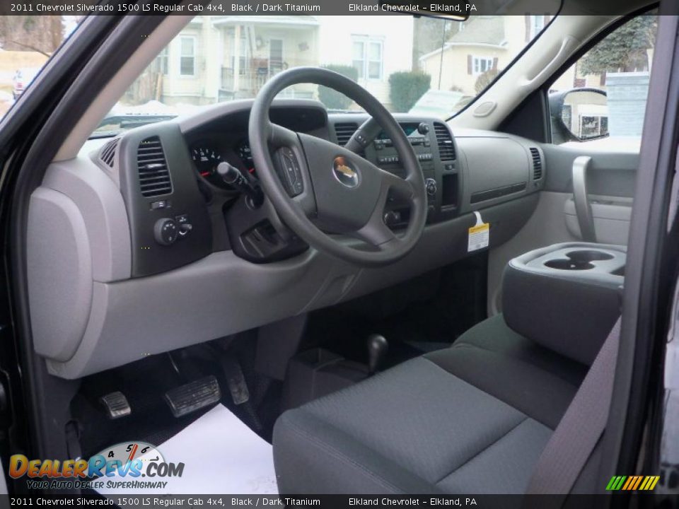 2011 Chevrolet Silverado 1500 LS Regular Cab 4x4 Black / Dark Titanium Photo #18