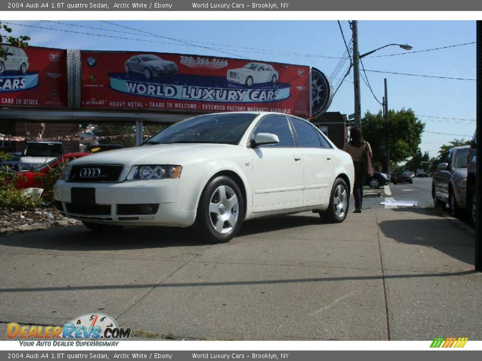 2004 Audi A4 1.8T quattro Sedan Arctic White / Ebony Photo #1
