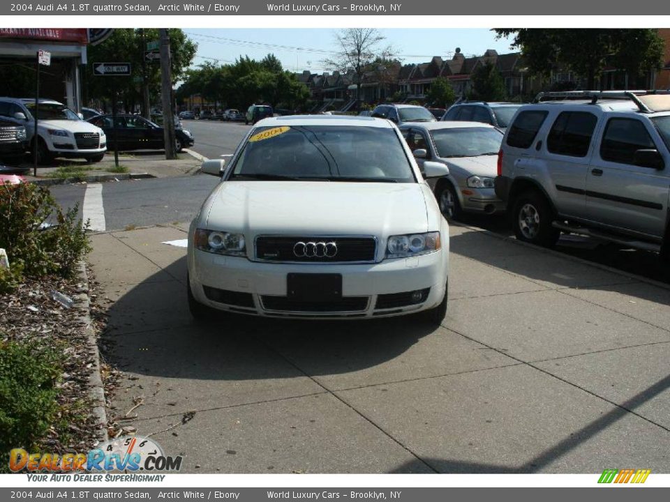 2004 Audi A4 1.8T quattro Sedan Arctic White / Ebony Photo #2