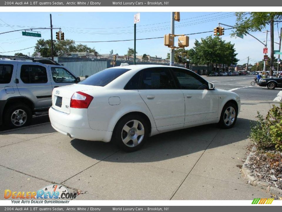 2004 Audi A4 1.8T quattro Sedan Arctic White / Ebony Photo #5