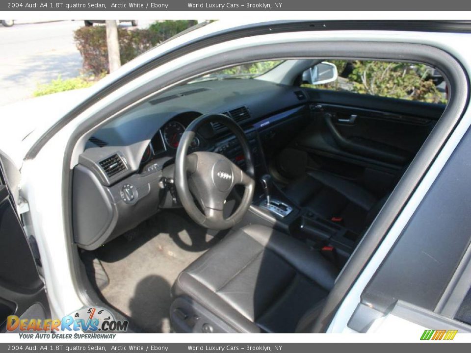 2004 Audi A4 1.8T quattro Sedan Arctic White / Ebony Photo #7