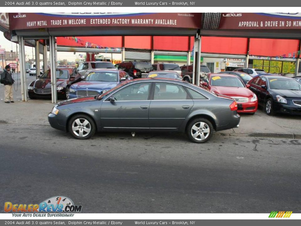 2004 Audi A6 3.0 quattro Sedan Dolphin Grey Metallic / Ebony Photo #1