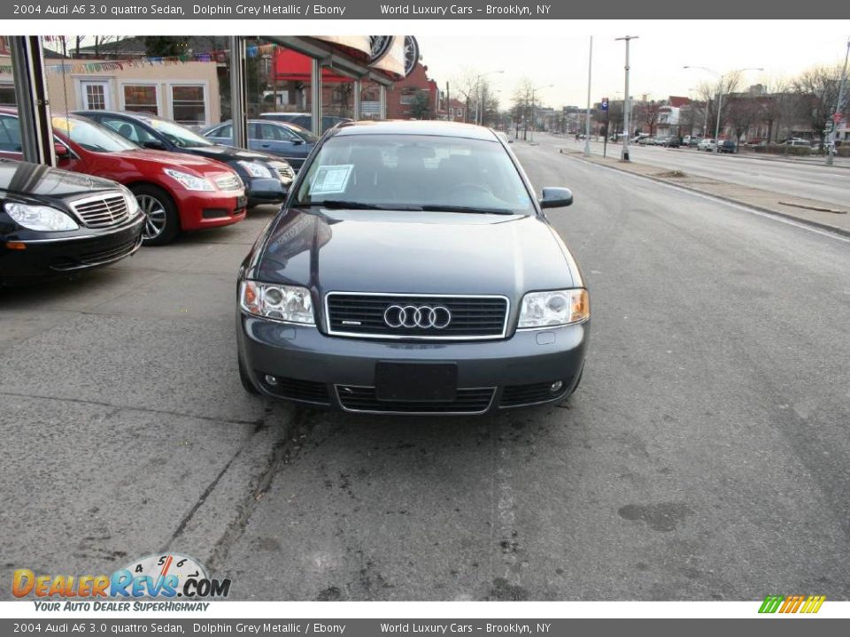 2004 Audi A6 3.0 quattro Sedan Dolphin Grey Metallic / Ebony Photo #3