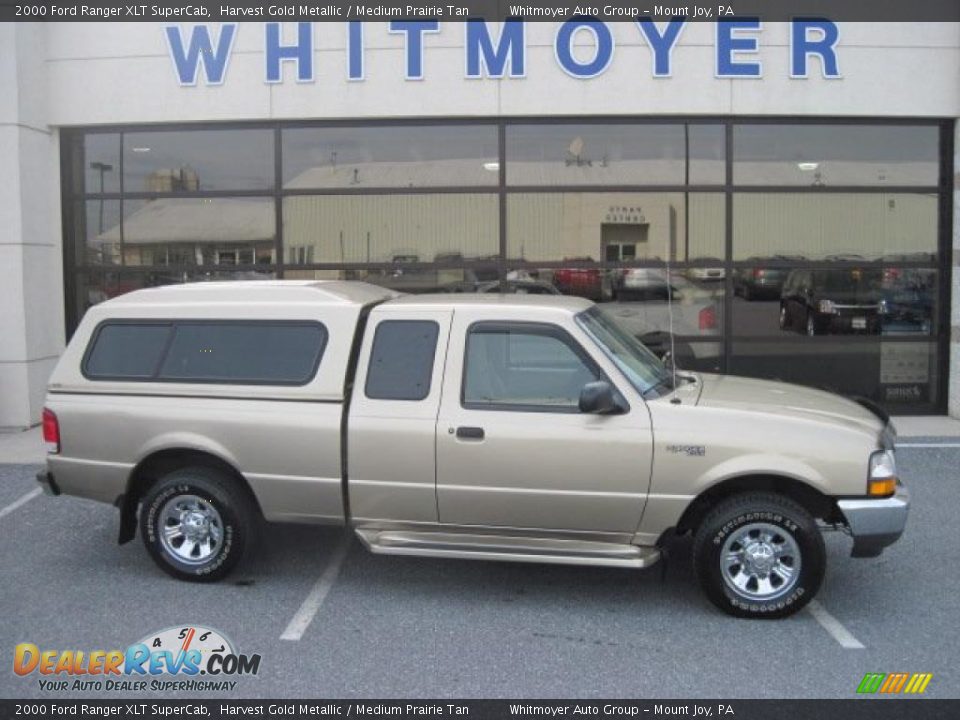 2000 Ford Ranger XLT SuperCab Harvest Gold Metallic / Medium Prairie Tan Photo #1