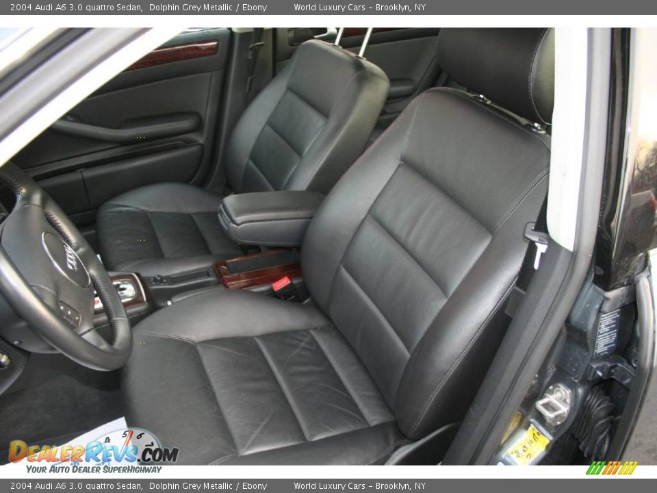 2004 Audi A6 3.0 quattro Sedan Dolphin Grey Metallic / Ebony Photo #9