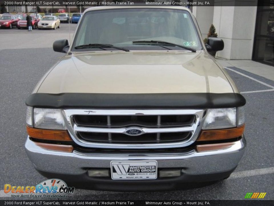 2000 Ford Ranger XLT SuperCab Harvest Gold Metallic / Medium Prairie Tan Photo #2