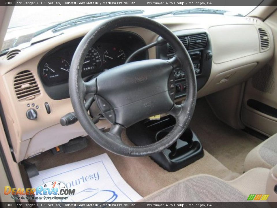 Medium Prairie Tan Interior - 2000 Ford Ranger XLT SuperCab Photo #7