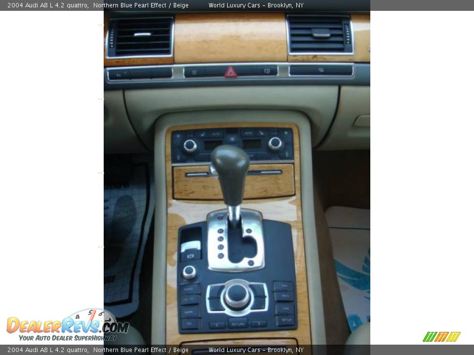 2004 Audi A8 L 4.2 quattro Northern Blue Pearl Effect / Beige Photo #15