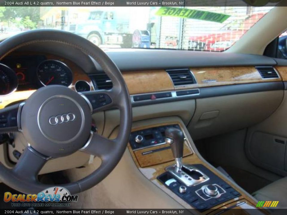 2004 Audi A8 L 4.2 quattro Northern Blue Pearl Effect / Beige Photo #18