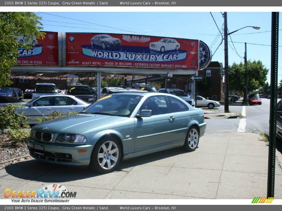2003 BMW 3 Series 325i Coupe Grey Green Metallic / Sand Photo #1