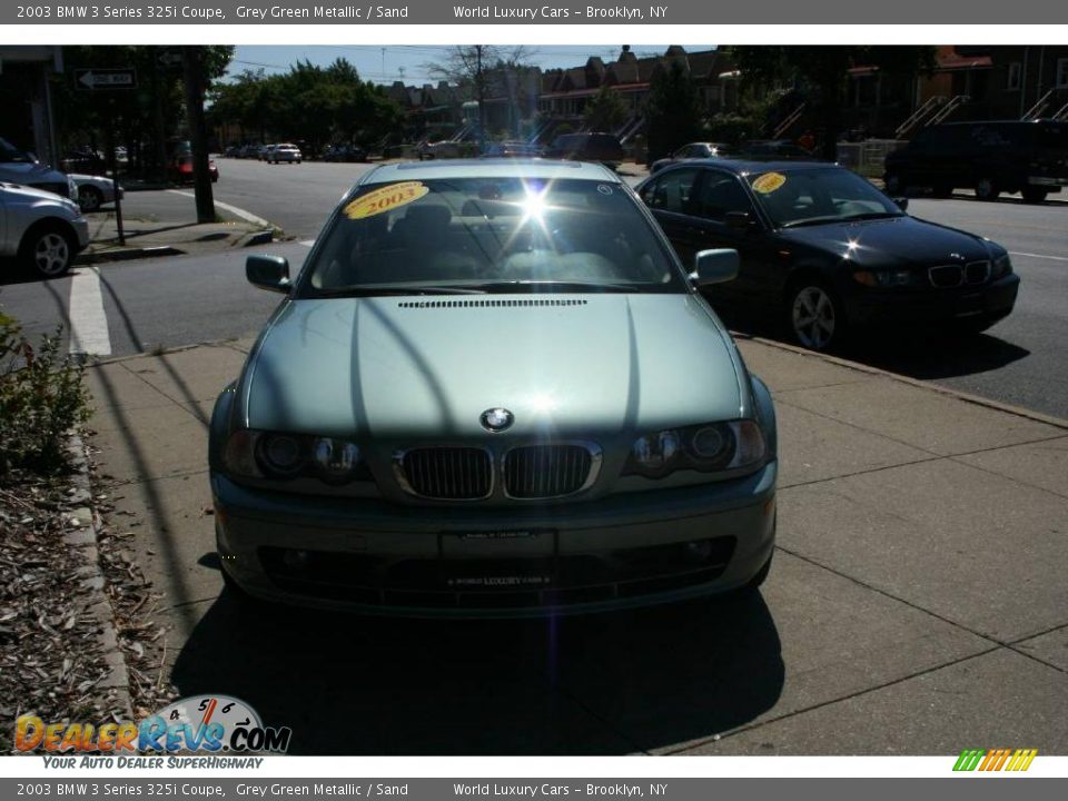 2003 BMW 3 Series 325i Coupe Grey Green Metallic / Sand Photo #2