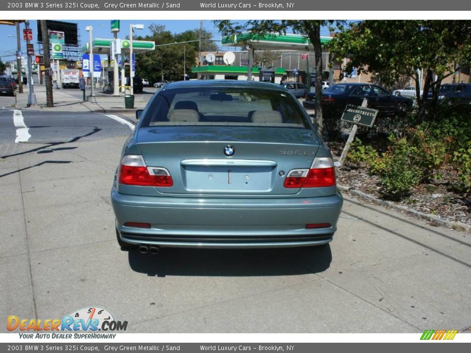 2003 BMW 3 Series 325i Coupe Grey Green Metallic / Sand Photo #3