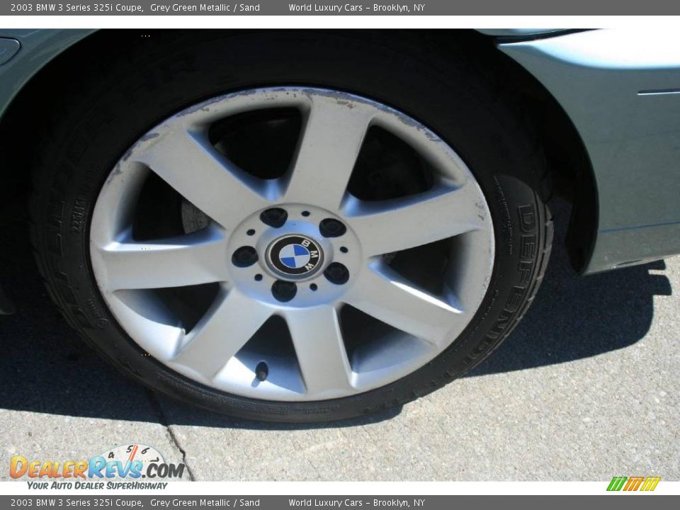 2003 BMW 3 Series 325i Coupe Grey Green Metallic / Sand Photo #8