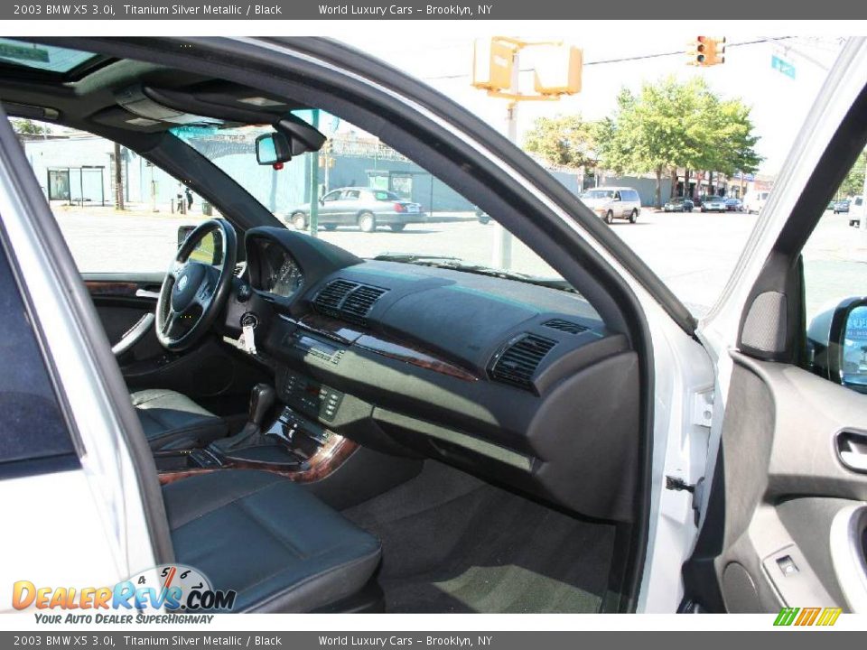 2003 BMW X5 3.0i Titanium Silver Metallic / Black Photo #4