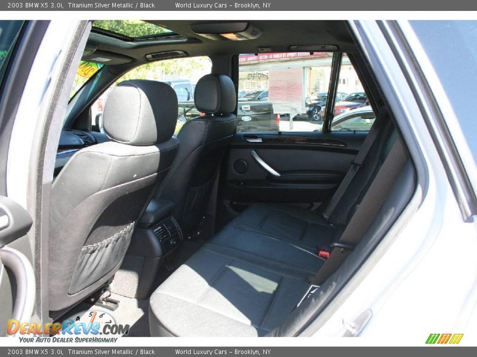2003 BMW X5 3.0i Titanium Silver Metallic / Black Photo #6
