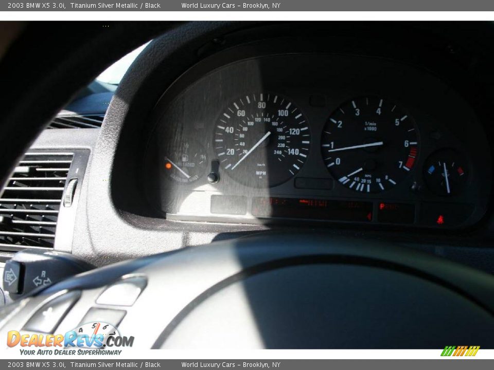 2003 BMW X5 3.0i Titanium Silver Metallic / Black Photo #9