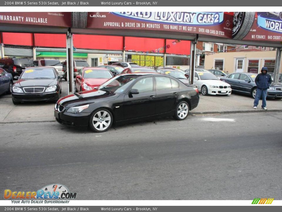 2004 BMW 5 Series 530i Sedan Jet Black / Black Photo #1