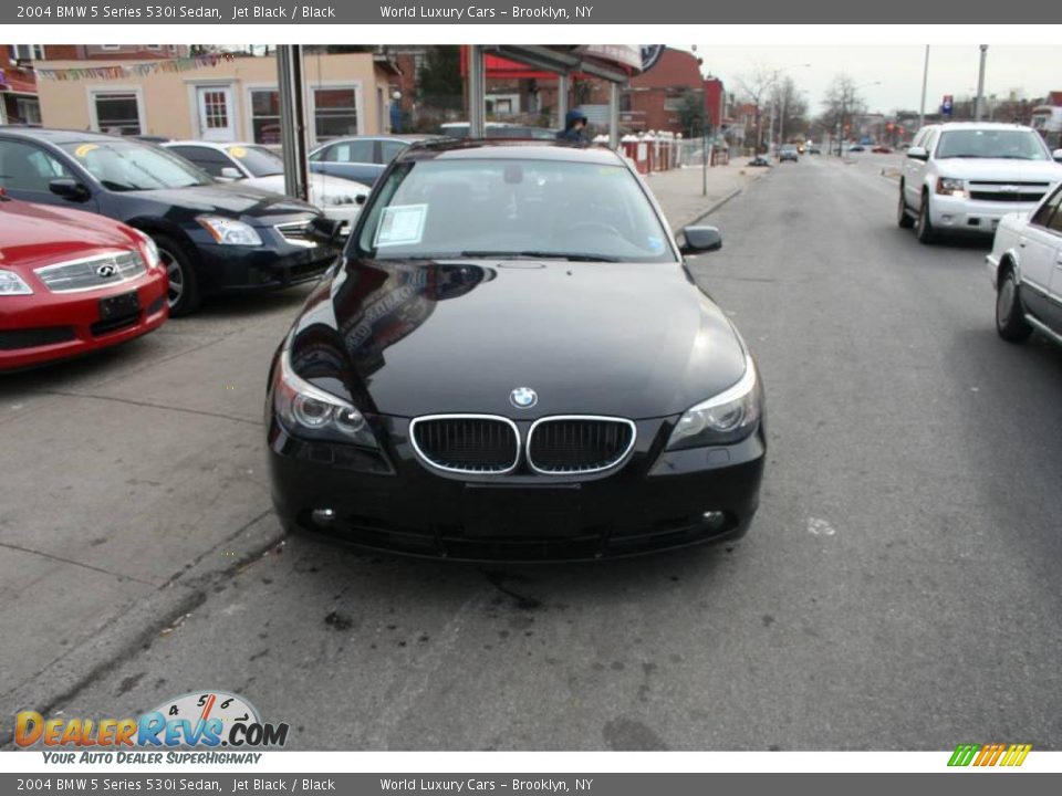 2004 BMW 5 Series 530i Sedan Jet Black / Black Photo #2