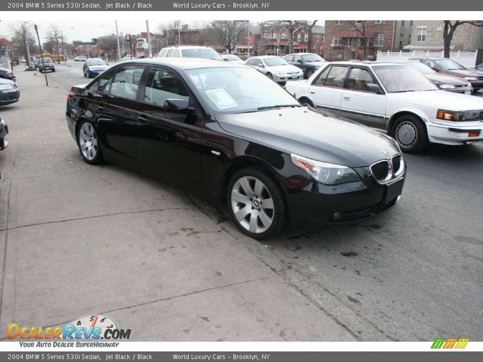 2004 BMW 5 Series 530i Sedan Jet Black / Black Photo #3