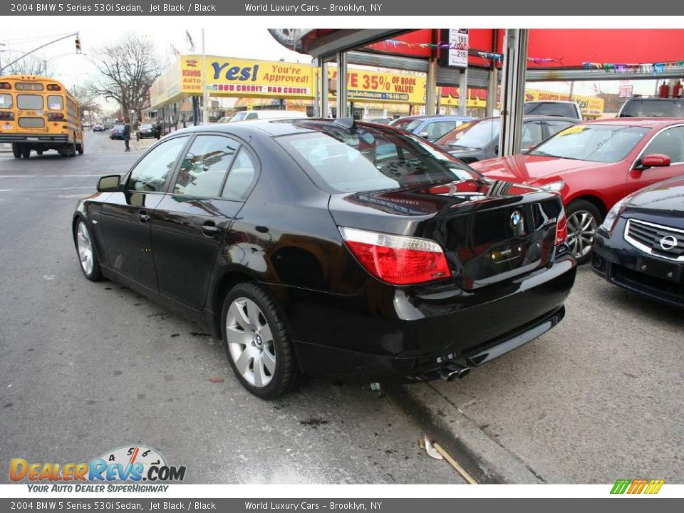 2004 BMW 5 Series 530i Sedan Jet Black / Black Photo #5