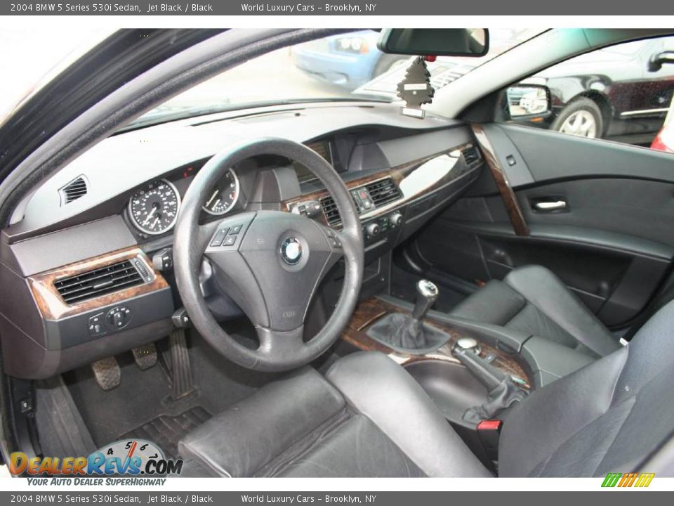 2004 BMW 5 Series 530i Sedan Jet Black / Black Photo #6