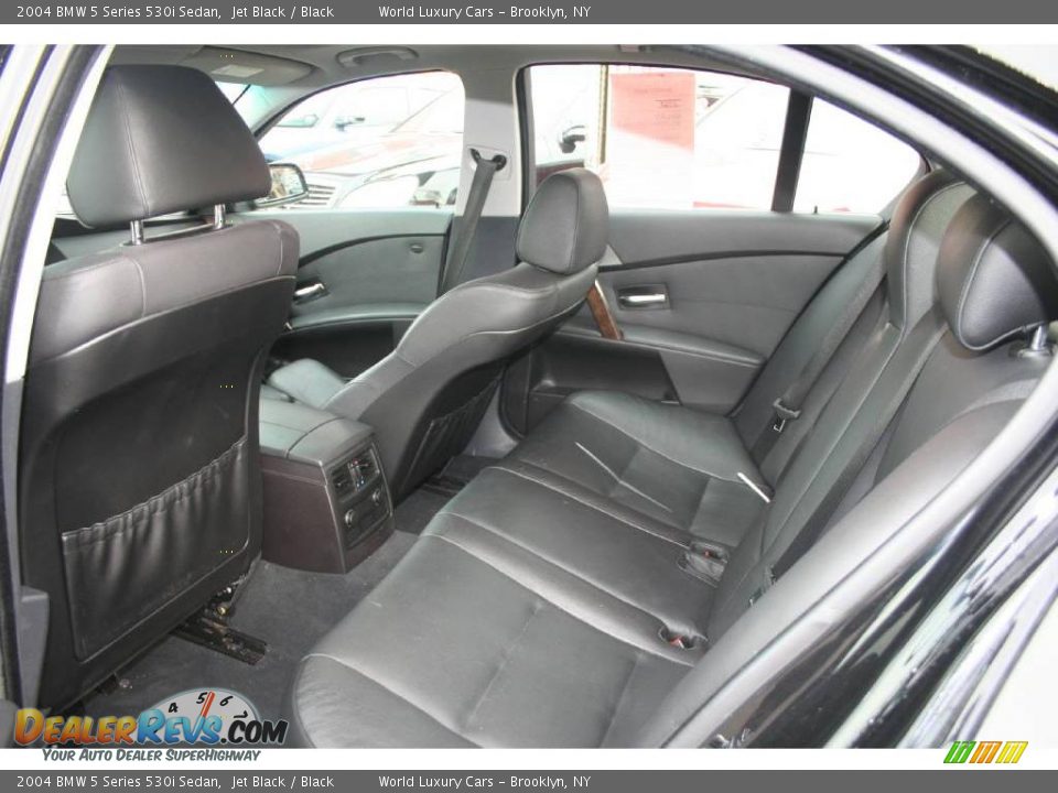 2004 BMW 5 Series 530i Sedan Jet Black / Black Photo #8