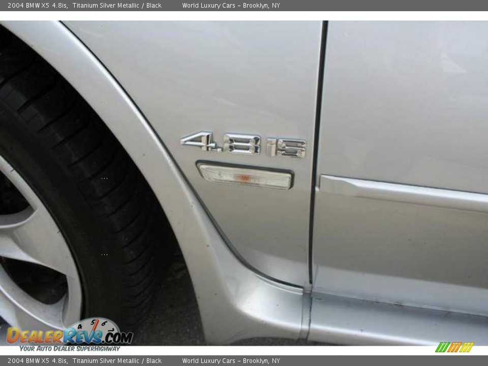 2004 BMW X5 4.8is Titanium Silver Metallic / Black Photo #6