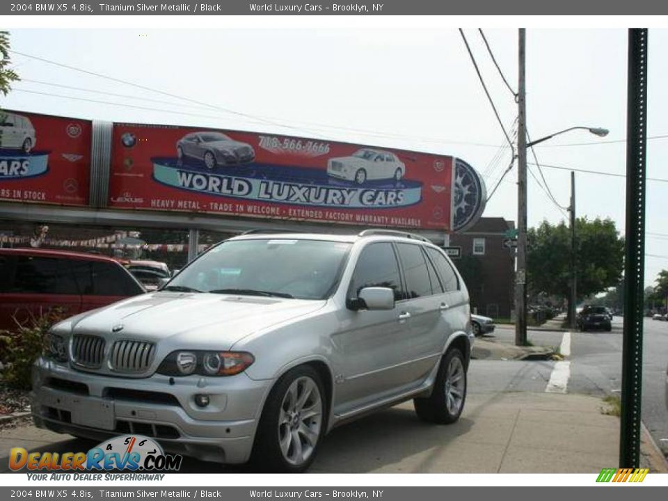 2004 BMW X5 4.8is Titanium Silver Metallic / Black Photo #13