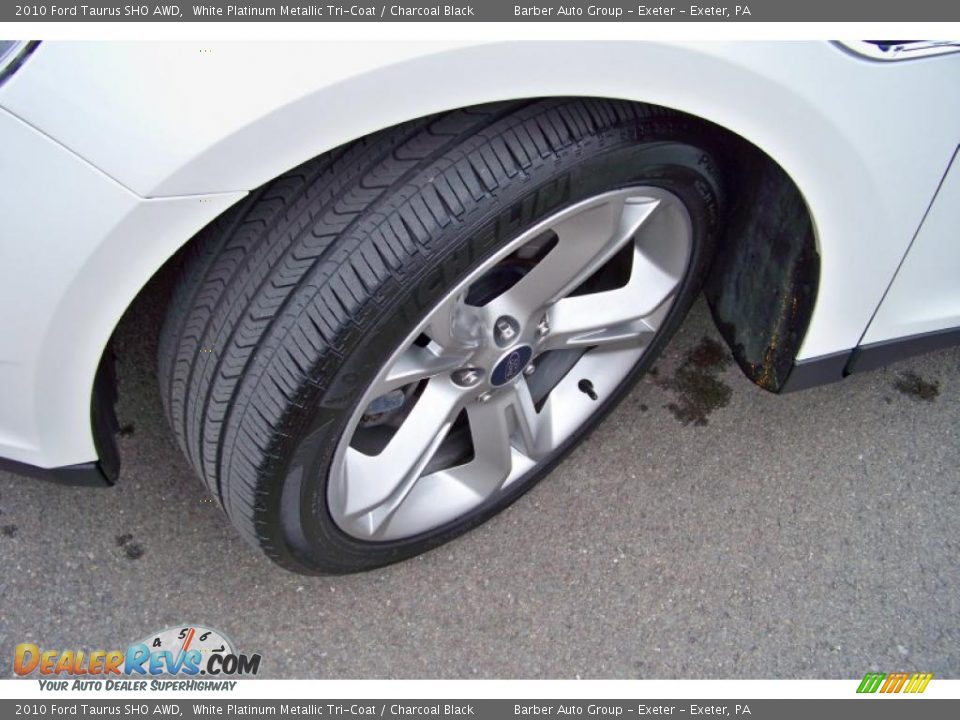 2010 Ford Taurus SHO AWD White Platinum Metallic Tri-Coat / Charcoal Black Photo #10