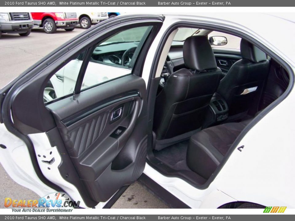 2010 Ford Taurus SHO AWD White Platinum Metallic Tri-Coat / Charcoal Black Photo #15