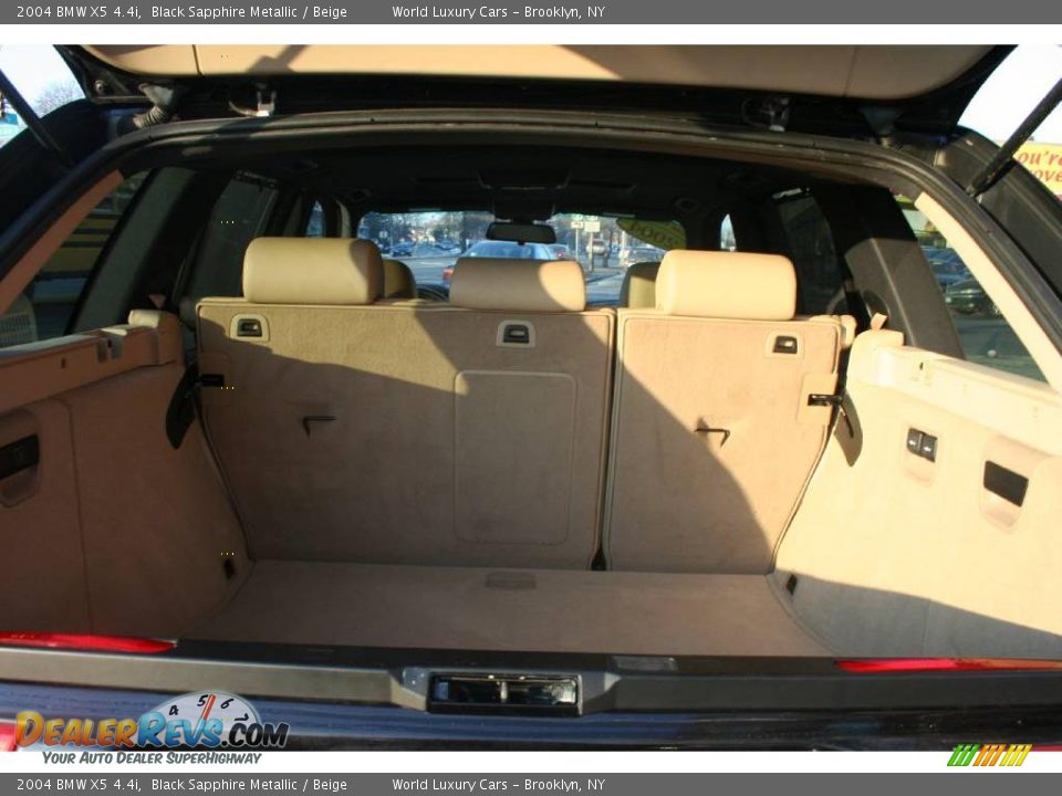 2004 BMW X5 4.4i Black Sapphire Metallic / Beige Photo #15