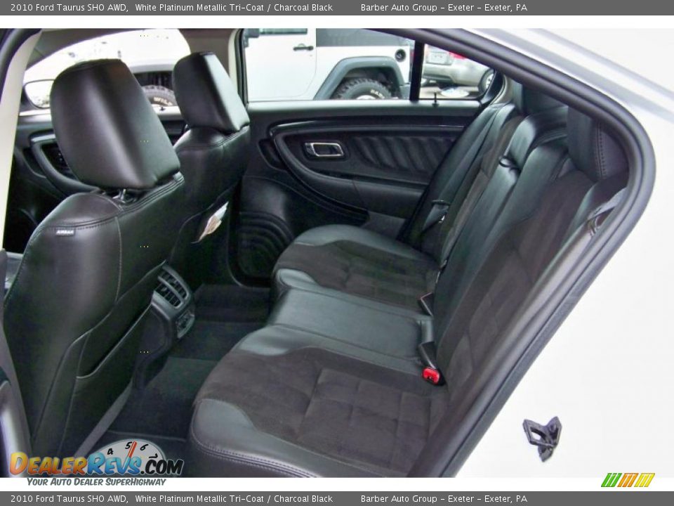 2010 Ford Taurus SHO AWD White Platinum Metallic Tri-Coat / Charcoal Black Photo #16